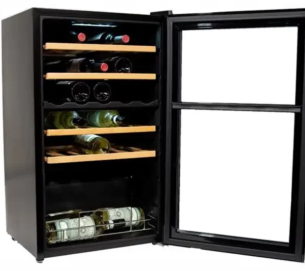 Vinata Premium Wijnkoelkast Cristallo Vrijstaand - Zwart