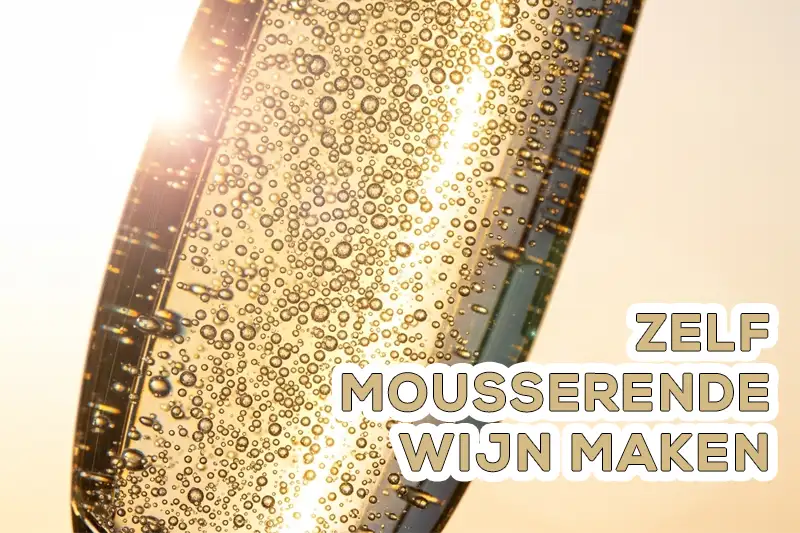 Zelf mousserende wijn maken